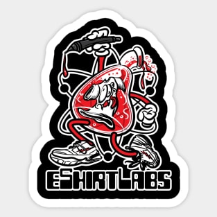 eShirtLabs Beaker with 3 Eyed T-Shirt inside Sticker